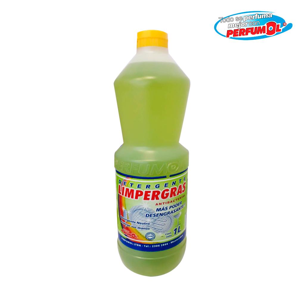 Detergente Limpergras Limón 1 Litro