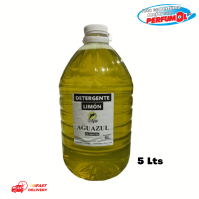 Detergente Aguazul Limón 5 Litros
