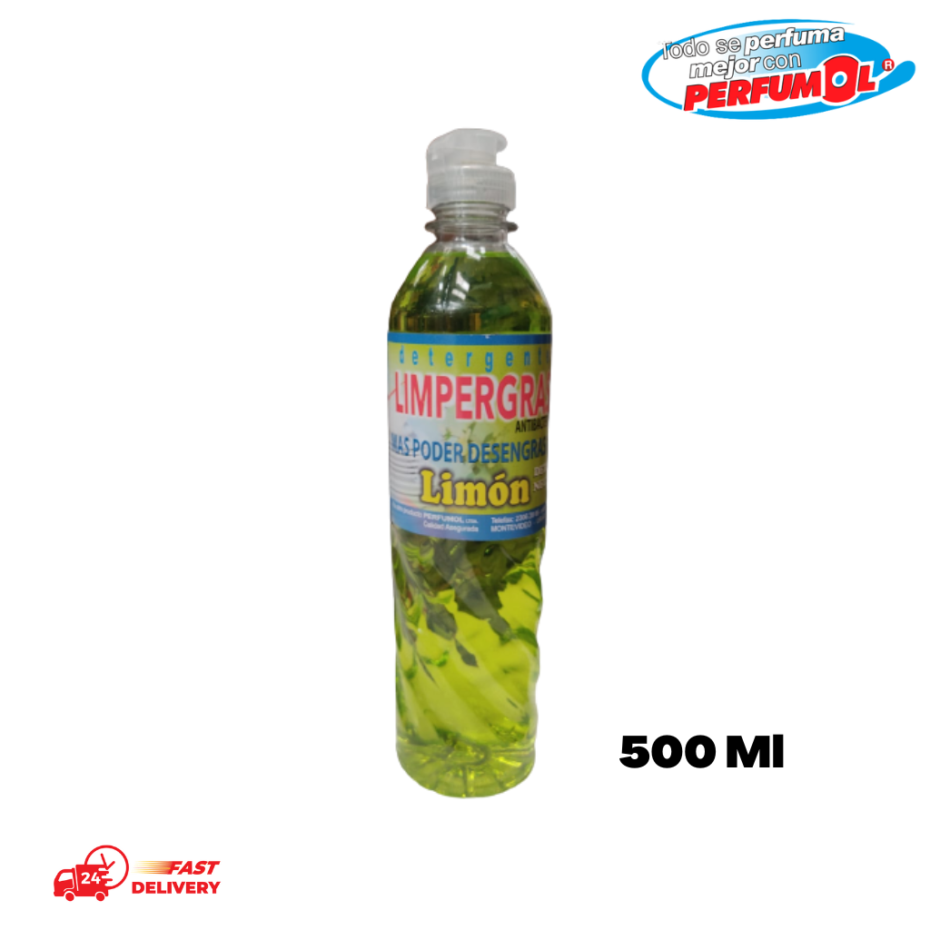 Detergente Limpergras Limón 500 Ml